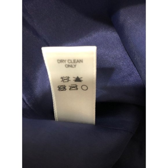 Size 12 NEW$200.00 ANTHROPOLOGIE VA ET VIEN SILK BLUE‎ RUFFLE PARTY DRESS W/TIE - Picture 13 of 13